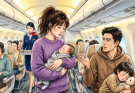 A crying baby on a plane had a single dad at his wit’s end—until a fellow single mom stepped in and changed everything.