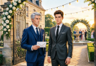 Quand je suis arrivé au mariage de mon fils, il est venu me saluer et m’a dit : « Papa, je ne t’ai pas invité. Les familles viennent ici, mais tu ne fais plus partie de la nôtre. Va-t’en. » J’ai souri et j’ai répondu calmement : « D’accord, fiston… mais n’oublie pas de regarder ton téléphone. » Je suis parti. Quand il a regardé son téléphone…