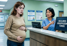 At 31 weeks pregnant, I was standing in the hospital admissions office trying to pay a $4,200 deposit when……
