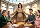 My husband left me for being “sterile” and arrived at the courthouse with his pregnant mistress to watch me sign the divorce papers. Seven months later, I opened my coat in front of everyone, and the smile died right on his face. My mother-in-law dropped her cup. The mistress stopped rubbing her belly. And I placed a medical envelope on the table that had been burning my hands for weeks.